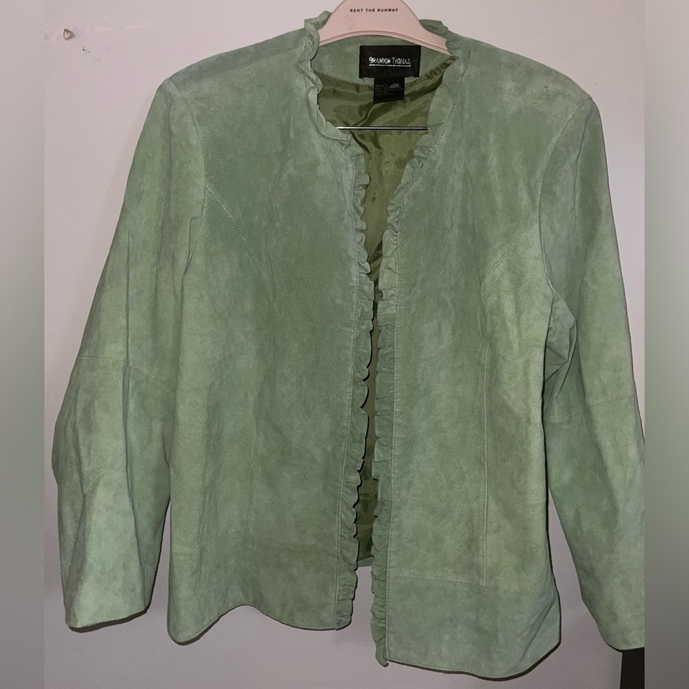 Vintage Brandon Thomas Open Pure Leather Jacket szLARGE